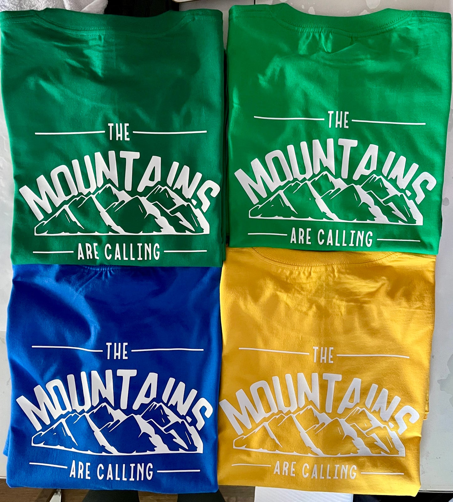 The Mountains are Calling Short Sleeved T-shirt