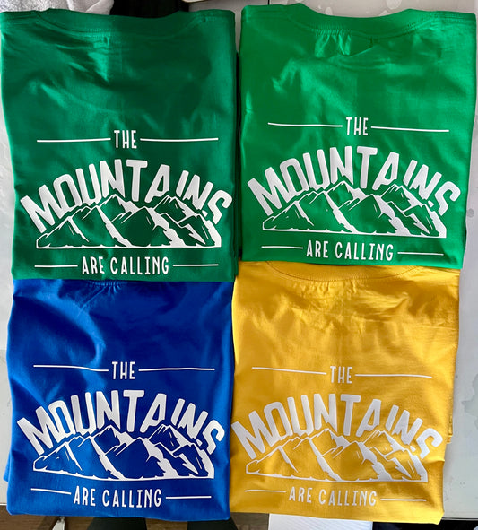 The Mountains are Calling Short Sleeved T-shirt